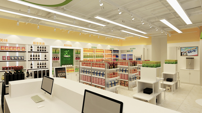 100平便利店裝修設計效果圖