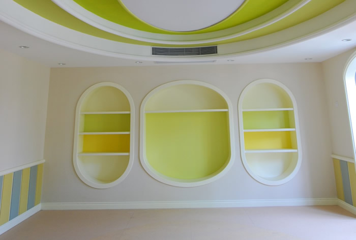 幼兒園教室墻面細節效果圖