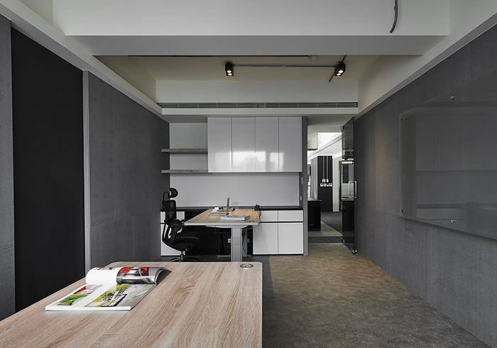 工業風主管經理辦公區效果圖