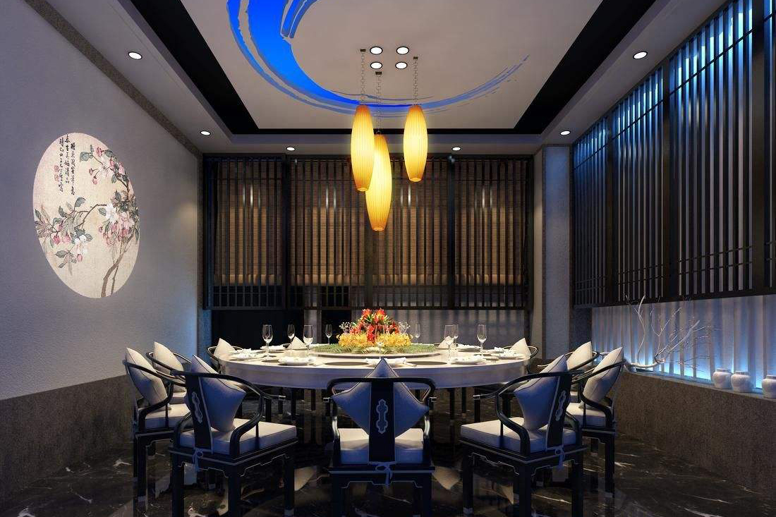 火鍋店復古風裝修圖