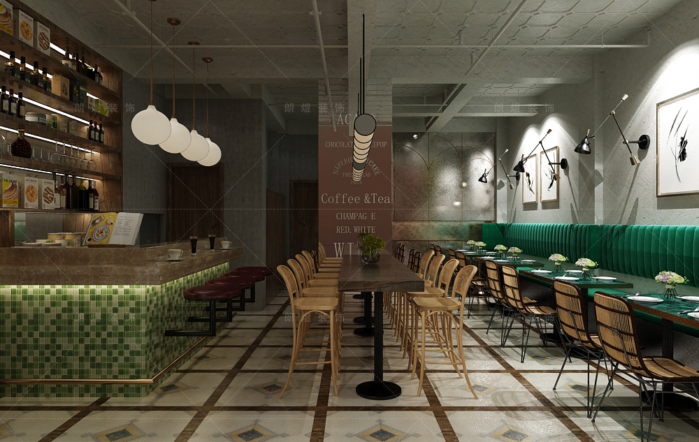 時尚小型網紅酒吧裝修效果圖