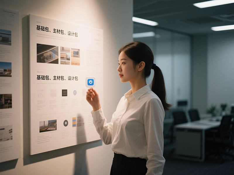 辦公室裝修基礎(chǔ)包、主材包、設(shè)計(jì)包