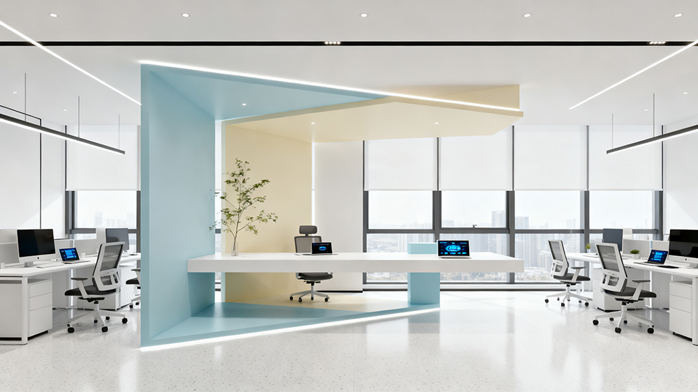 現(xiàn)代簡(jiǎn)約風(fēng)格辦公室設(shè)計(jì)裝修效果圖