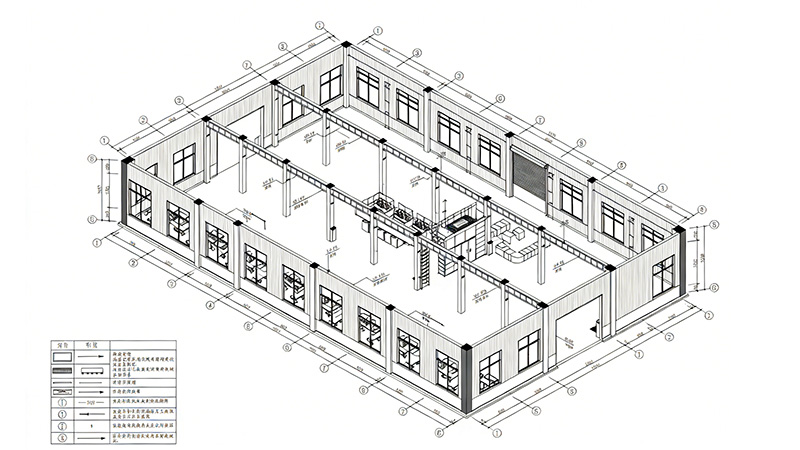 廠房裝飾施工圖深化設(shè)計(jì)圖紙